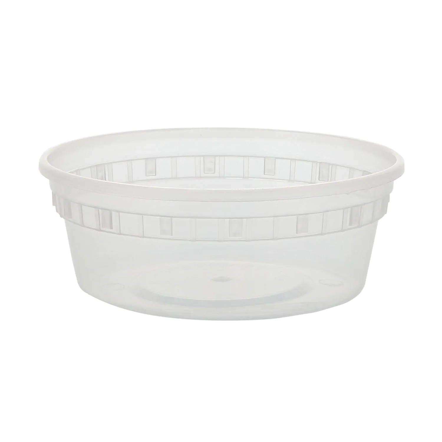 8 oz. Clear Bulk Deli Containers, Case of 480 (No Lids)