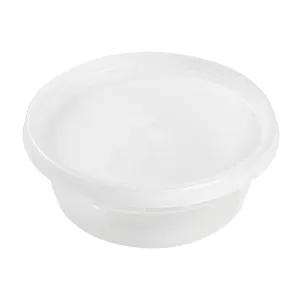 8 oz. Clear Deli Containers and Lids, Case of 240