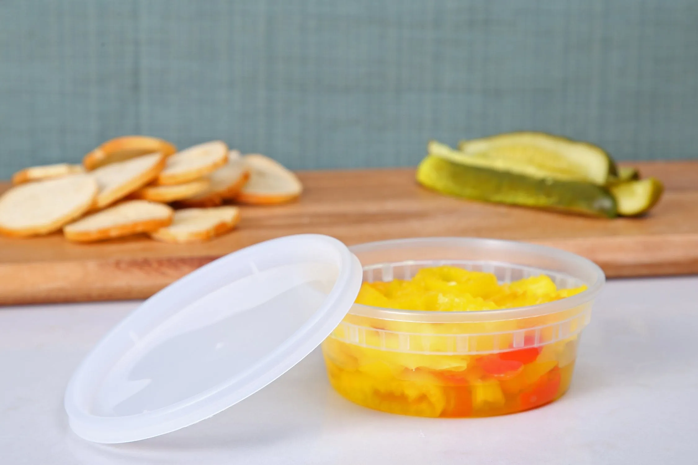 8 oz. Clear Deli Containers and Lids, Case of 240