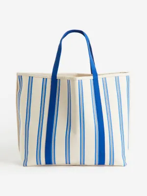 Cotton canvas beach bag