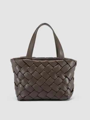 DIANE 001 - Brown Leather Shoulder Bag