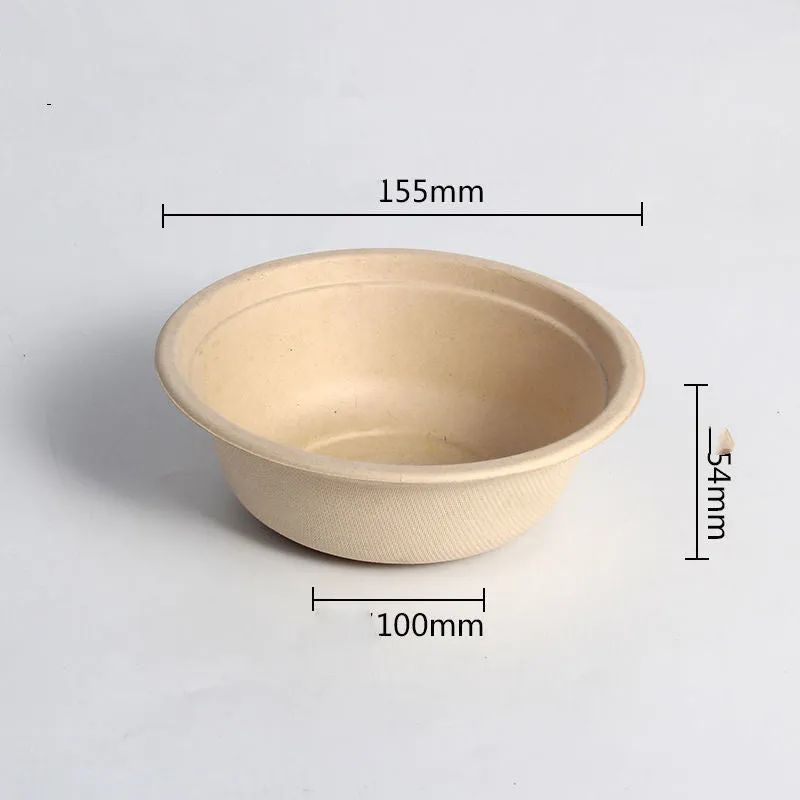 Disposable Bowl Paper Thickened And Environmentally Friendly