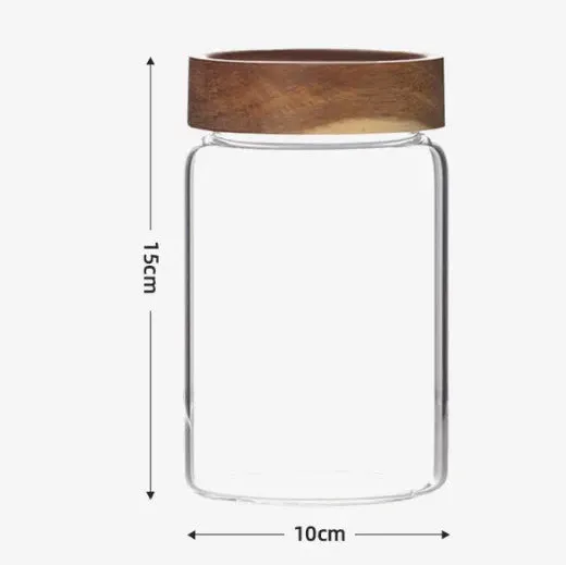 Empty Glass Storage Jar