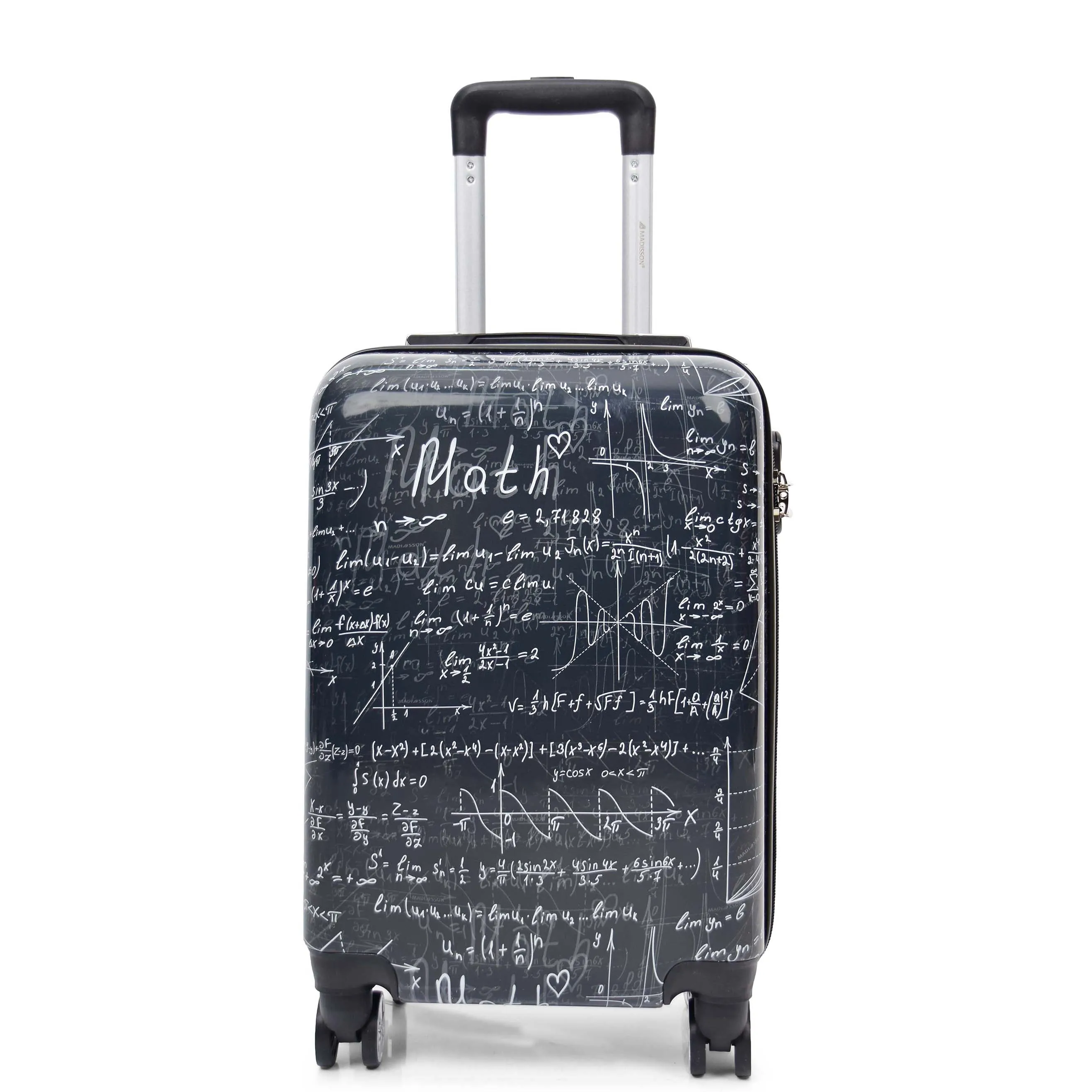 Expandable Four Wheel Print Suitcase Hard Shell Luggage ALGEBRA