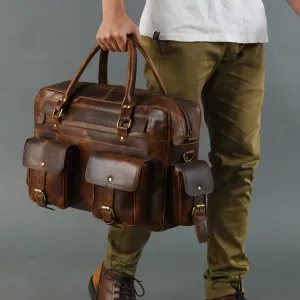 Finn Handcrafted Buffalo Leather Laptop Briefcase