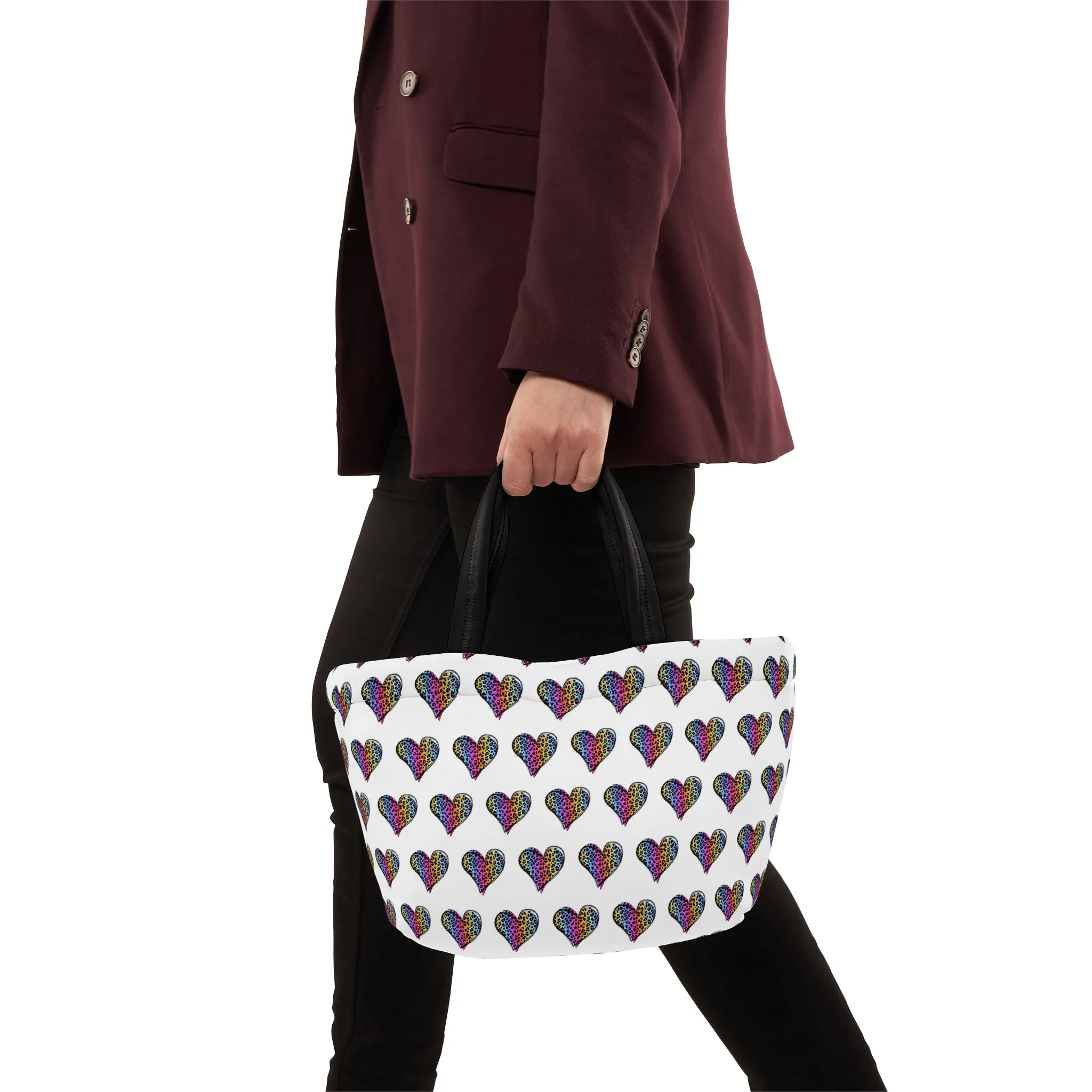 Fun Lunch Bag | Leopard Print Heart |