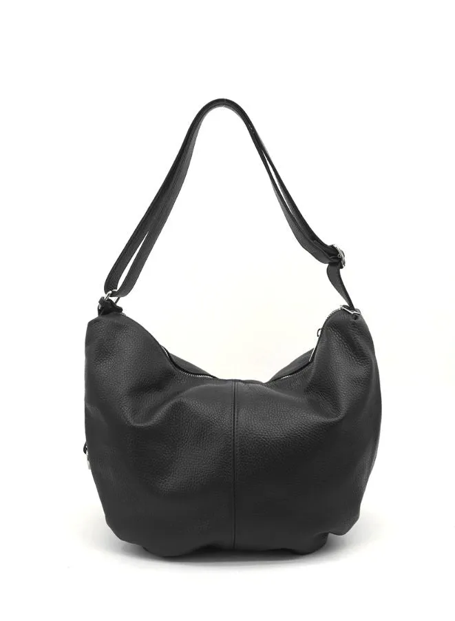 Gai Mattiolo Genuine Leather Zip Enclosure Shoulder Bag