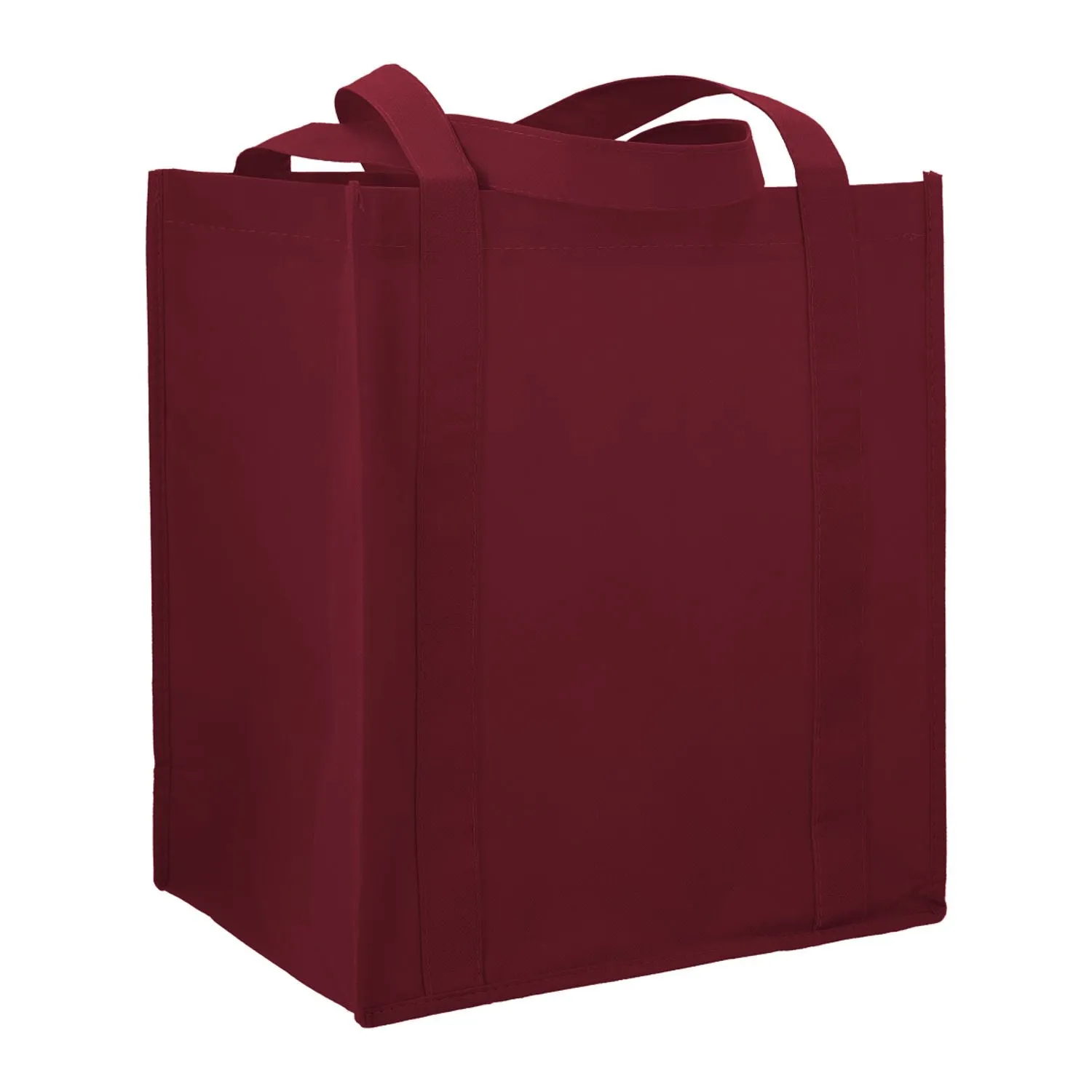 Hercules Non-Woven Grocery Tote -Burgundy