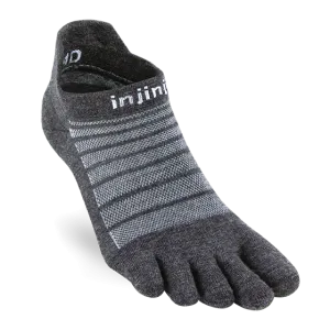 Injinji Run Lightweight No-Show Wool Socks