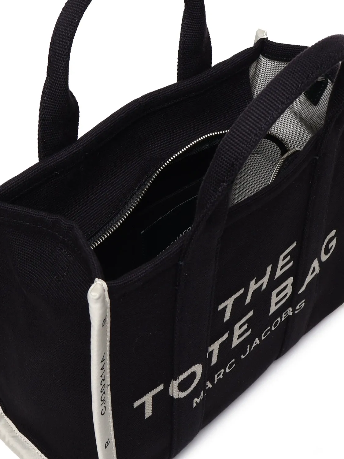 Jacquard Medium Tote Bag in Black