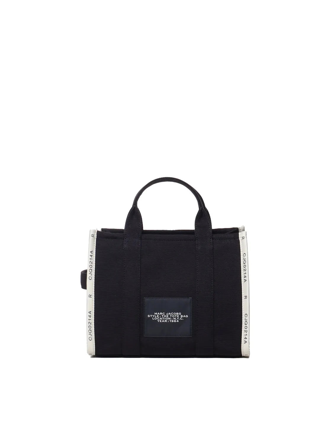 Jacquard Medium Tote Bag in Black