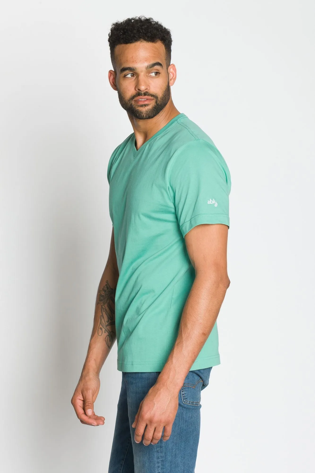 Jamison | Men's Anti-Stain V-neck Tee