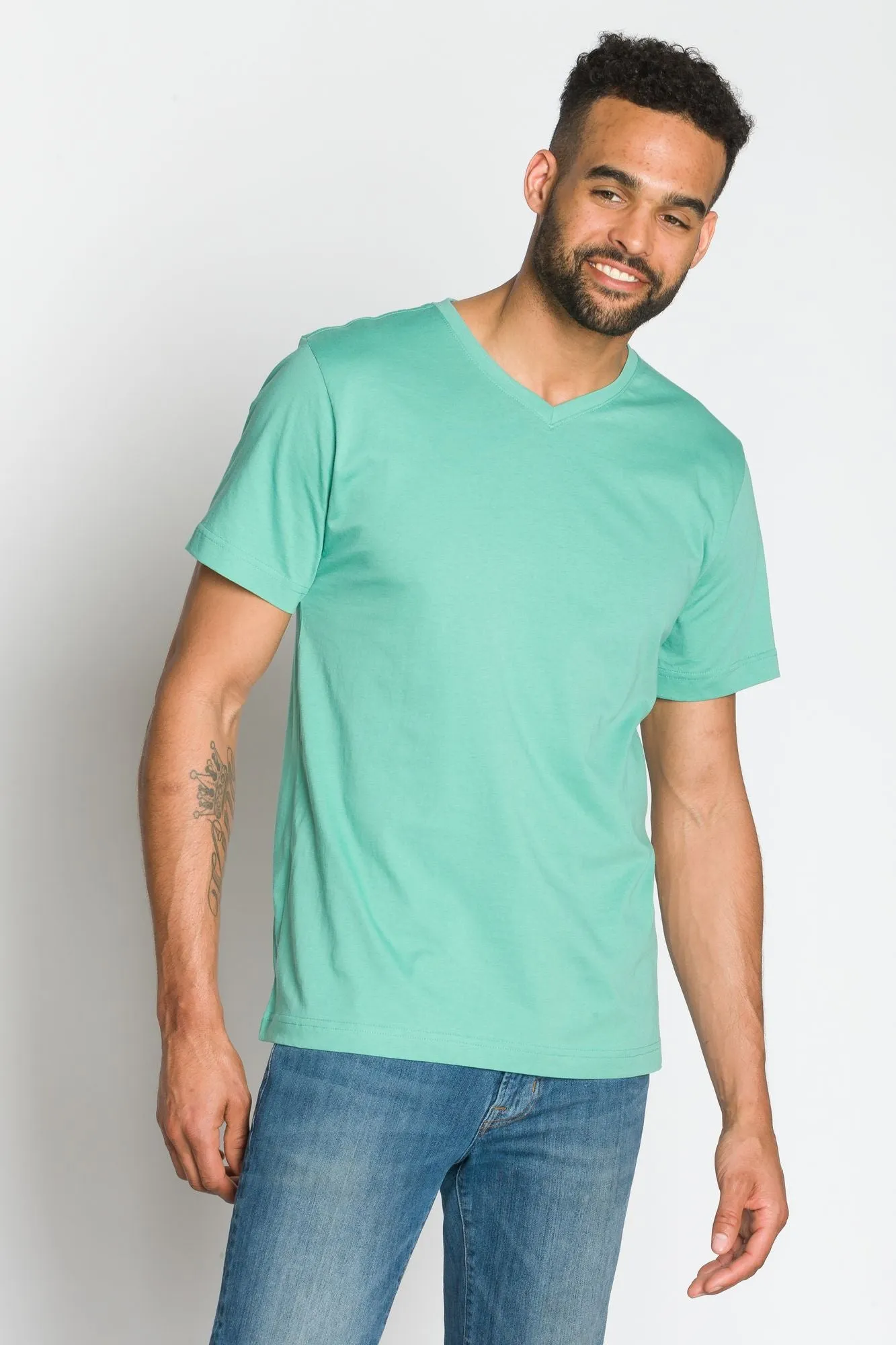 Jamison | Men's Anti-Stain V-neck Tee