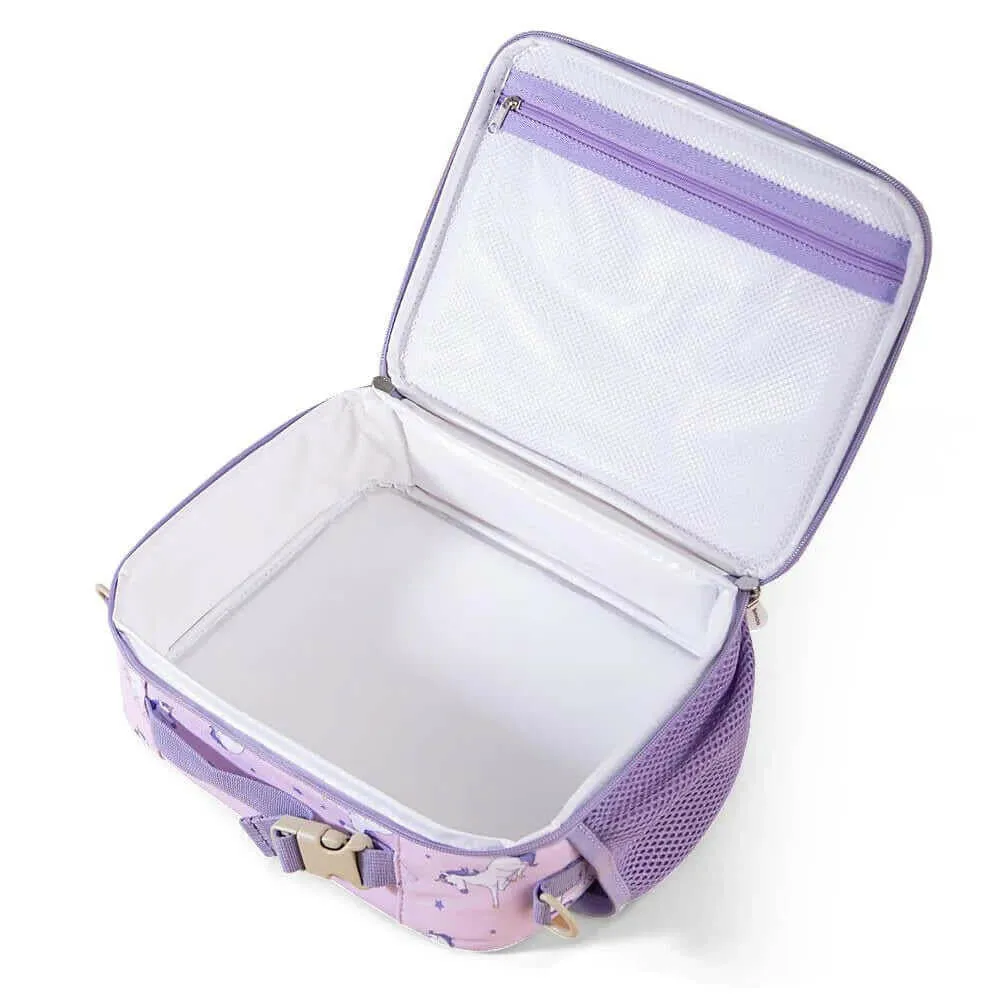 Kids Lunch Box, Insulated Reusable Toddler Snack Bag Mini Cooler Bag, Purple