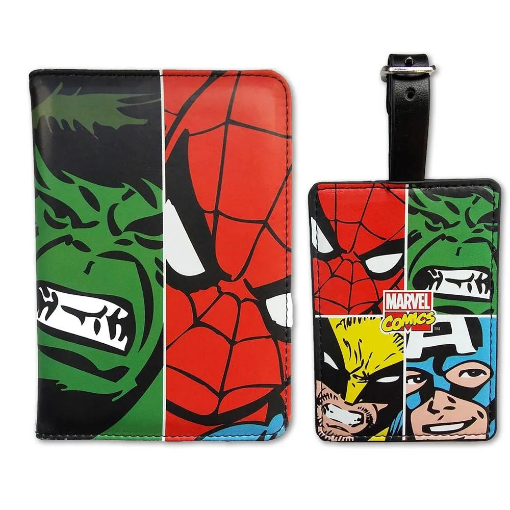 Marvel Face Off Passport Luggage Tag