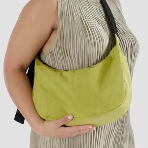 Medium Nylon Crescent Bag - Lemongrass (37.5" Strap)