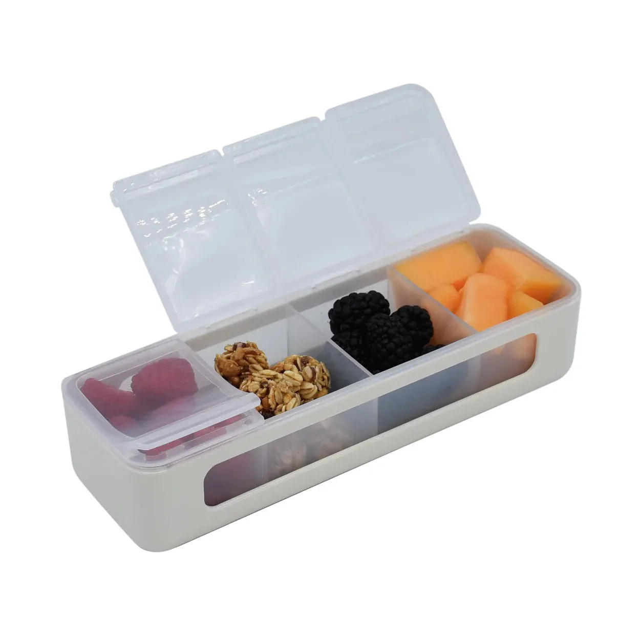 Melii Luxe Snackle Box 4 compartment - Ivory