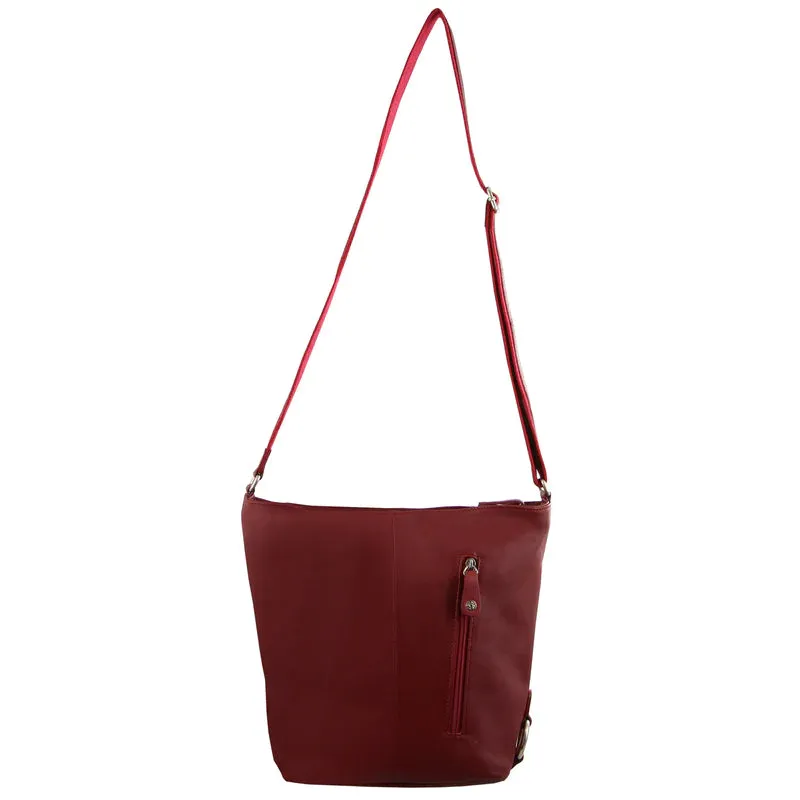 Milleni Soft Italian Leather Crossbody Bag NL9801