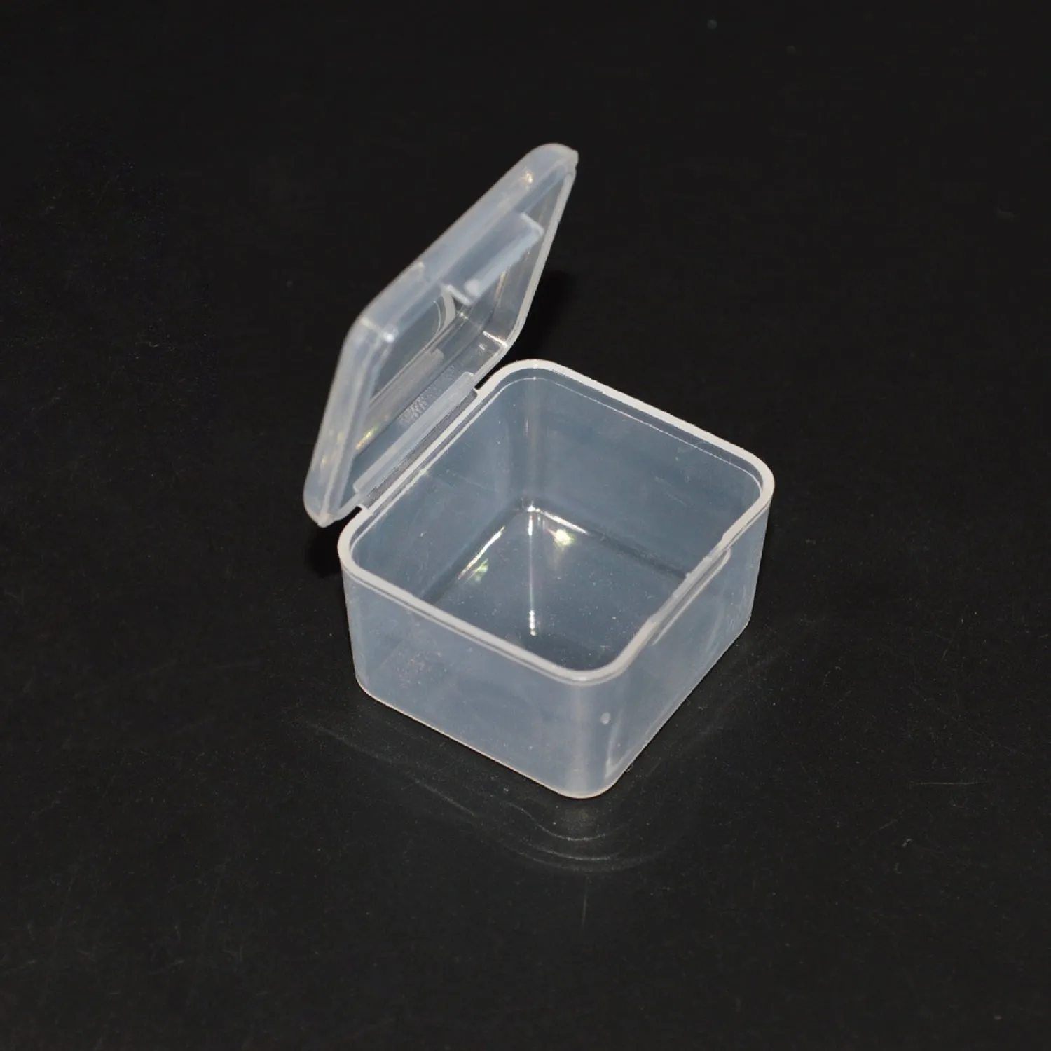 Mini Square Clear Storage Boxes - 3.4 x 3.4 cm