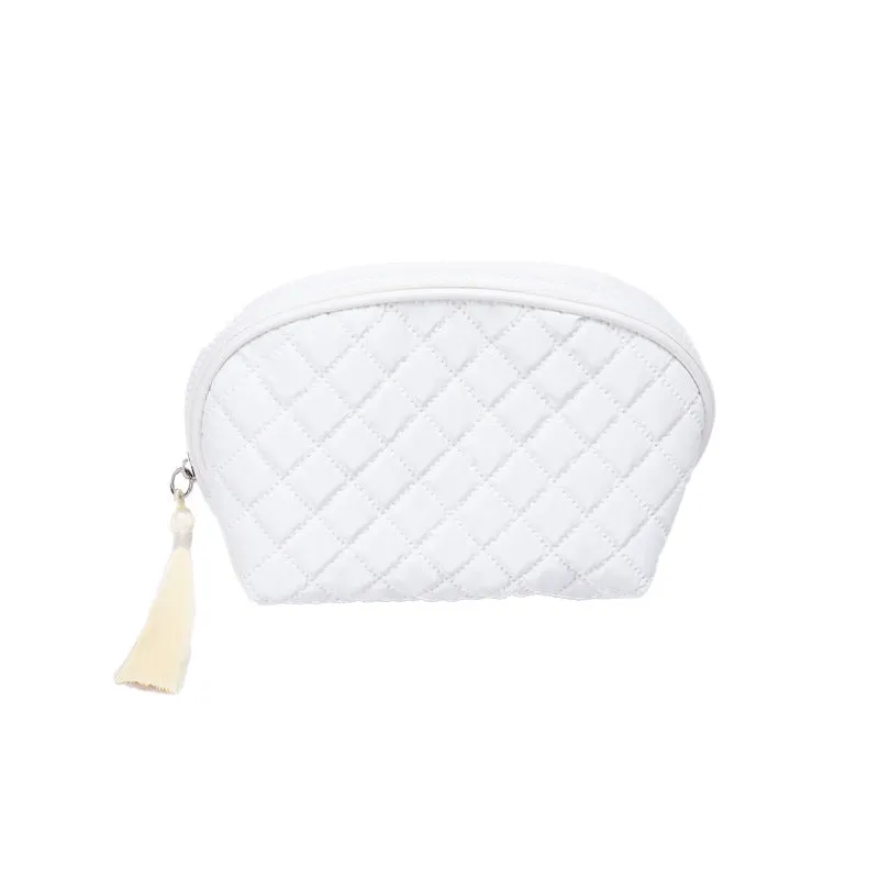 PU Diamond Semi-circular Cosmetic Bag High-Looking Travel Storage Bag Portable Travel Cosmetic Bag