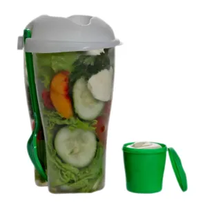 Salad Fresh To Go: Salad Container with Dressing and Fork