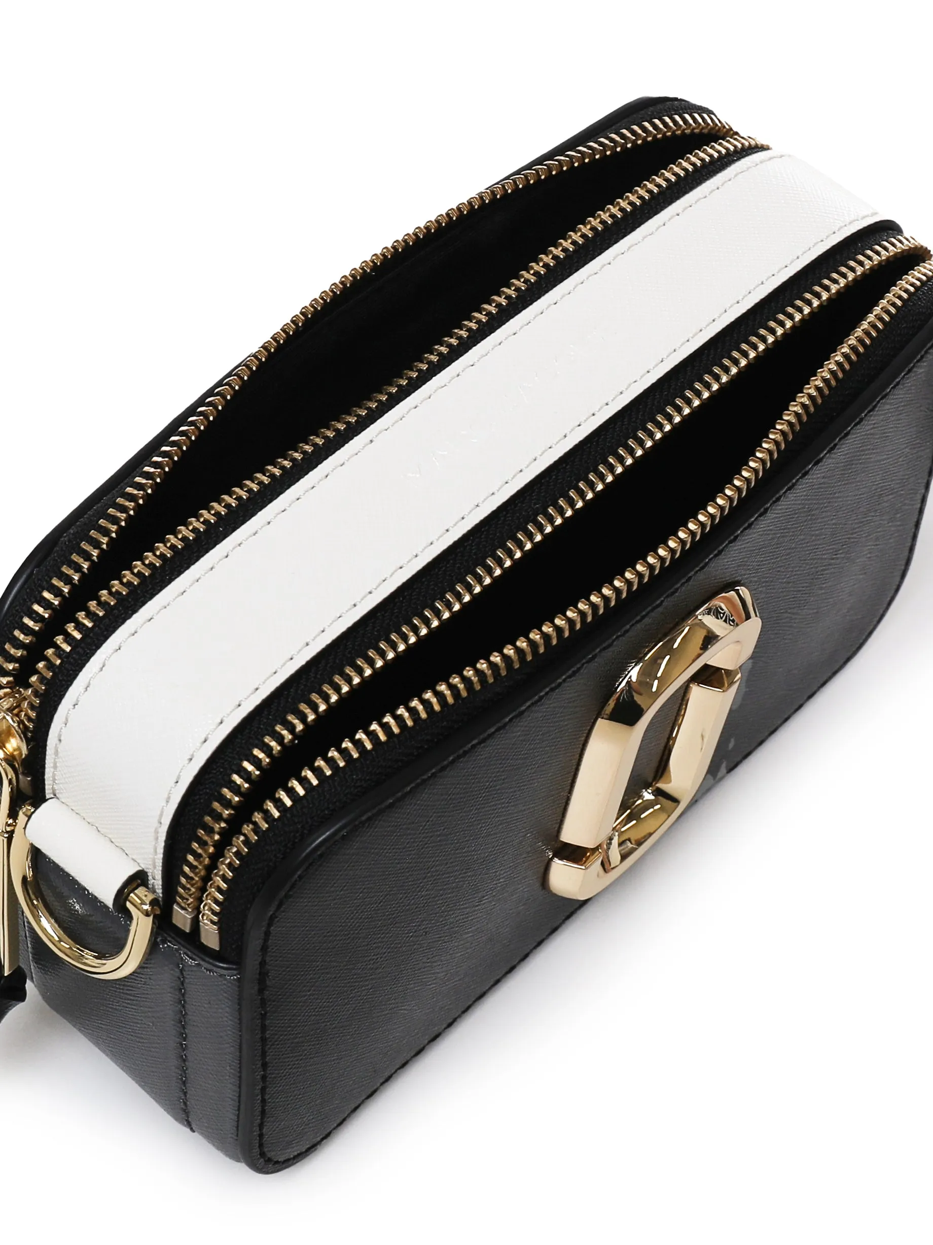 Snapshot Shoulder Bag in Black and White