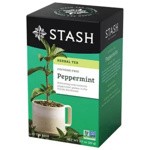 Stash - peppermint decaf herbal tea - 20 bags