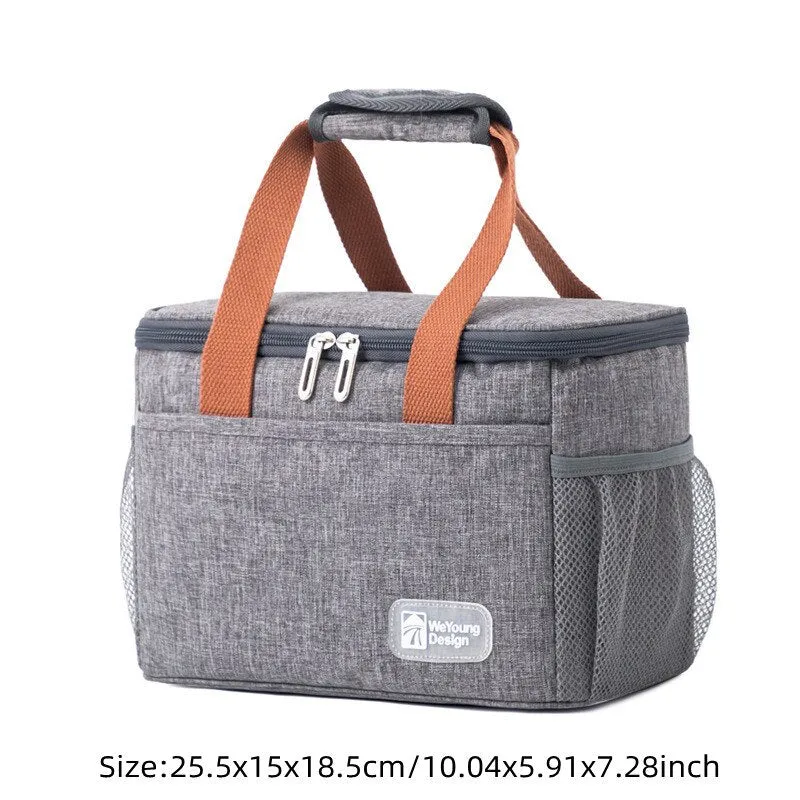 Thermal Insulated Cooler Bags Large Women Men Picnic Lunch Bento Box Trips BBQ Meal Ice Zip Pack Accessories Supplies Products