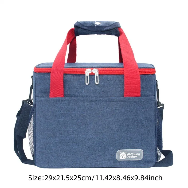 Thermal Insulated Cooler Bags Large Women Men Picnic Lunch Bento Box Trips BBQ Meal Ice Zip Pack Accessories Supplies Products