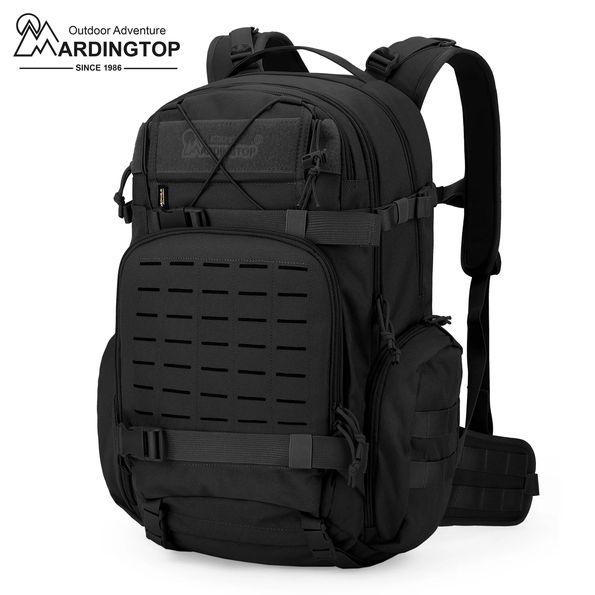 [TM6618] Mardingtop 35L Molle Tactical Military Backpack for Men，Cordura Backpack for Hiking,Camping,Survival