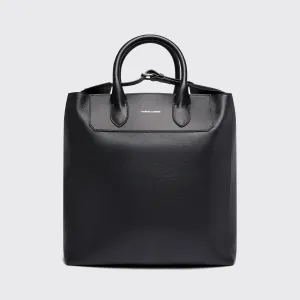 Tote Grained Leather Black