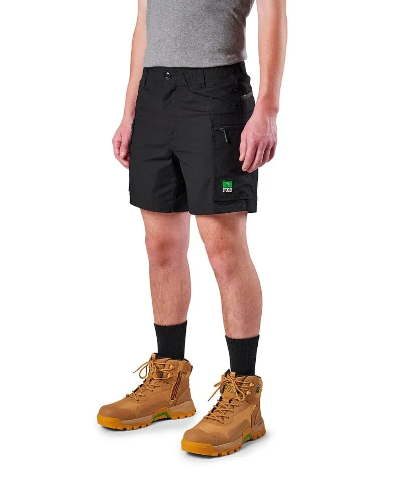 Tradies WS-6 Comfort Waist Stretch Cargo Short 2 Value Pack - Black/Black