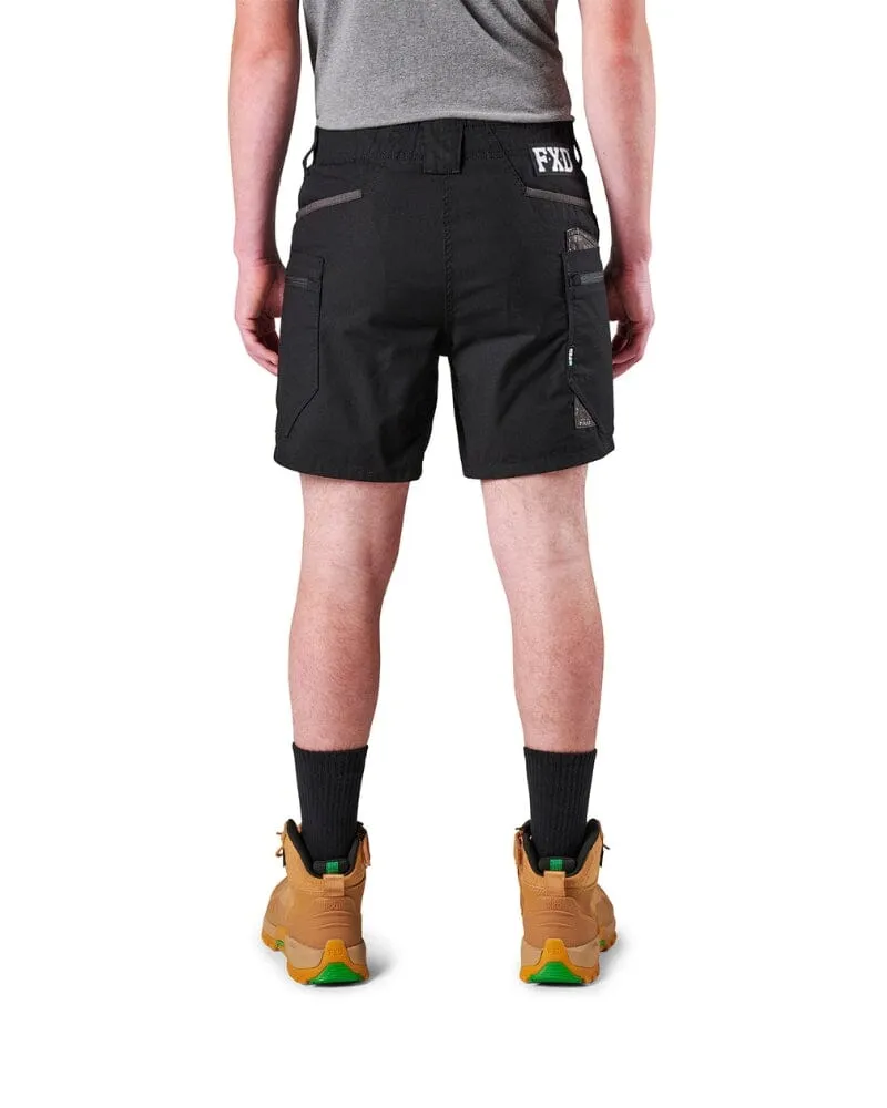 Tradies WS-6 Comfort Waist Stretch Cargo Short 2 Value Pack - Black/Black