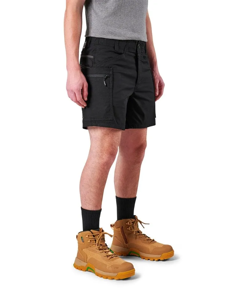 Tradies WS-6 Comfort Waist Stretch Cargo Short 2 Value Pack - Black/Black