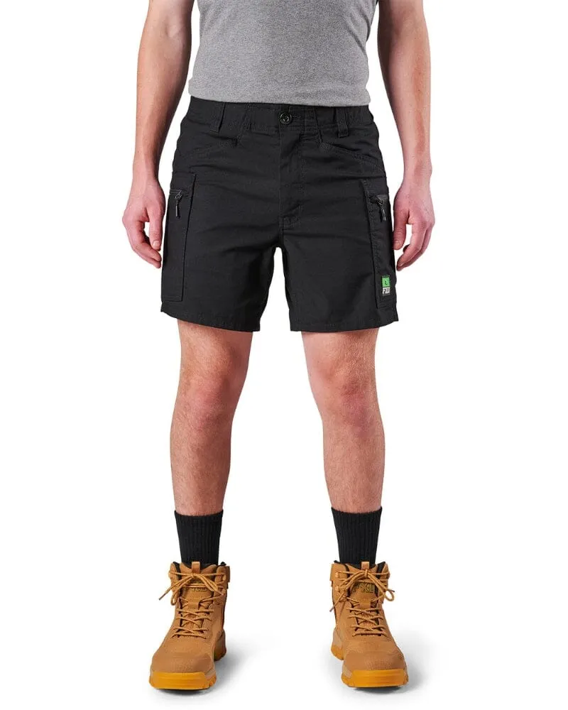 Tradies WS-6 Comfort Waist Stretch Cargo Short 2 Value Pack - Black/Black