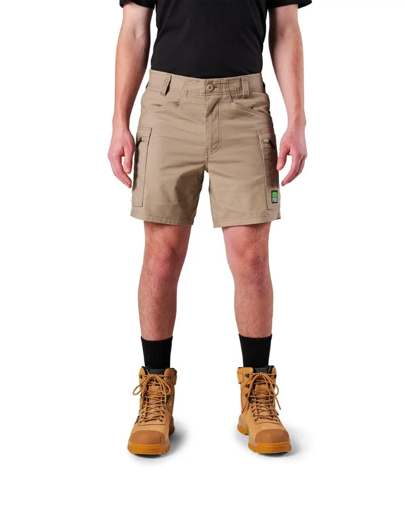 Tradies WS-6 Comfort Waist Stretch Cargo Short 2 Value Pack - Khaki/Khaki