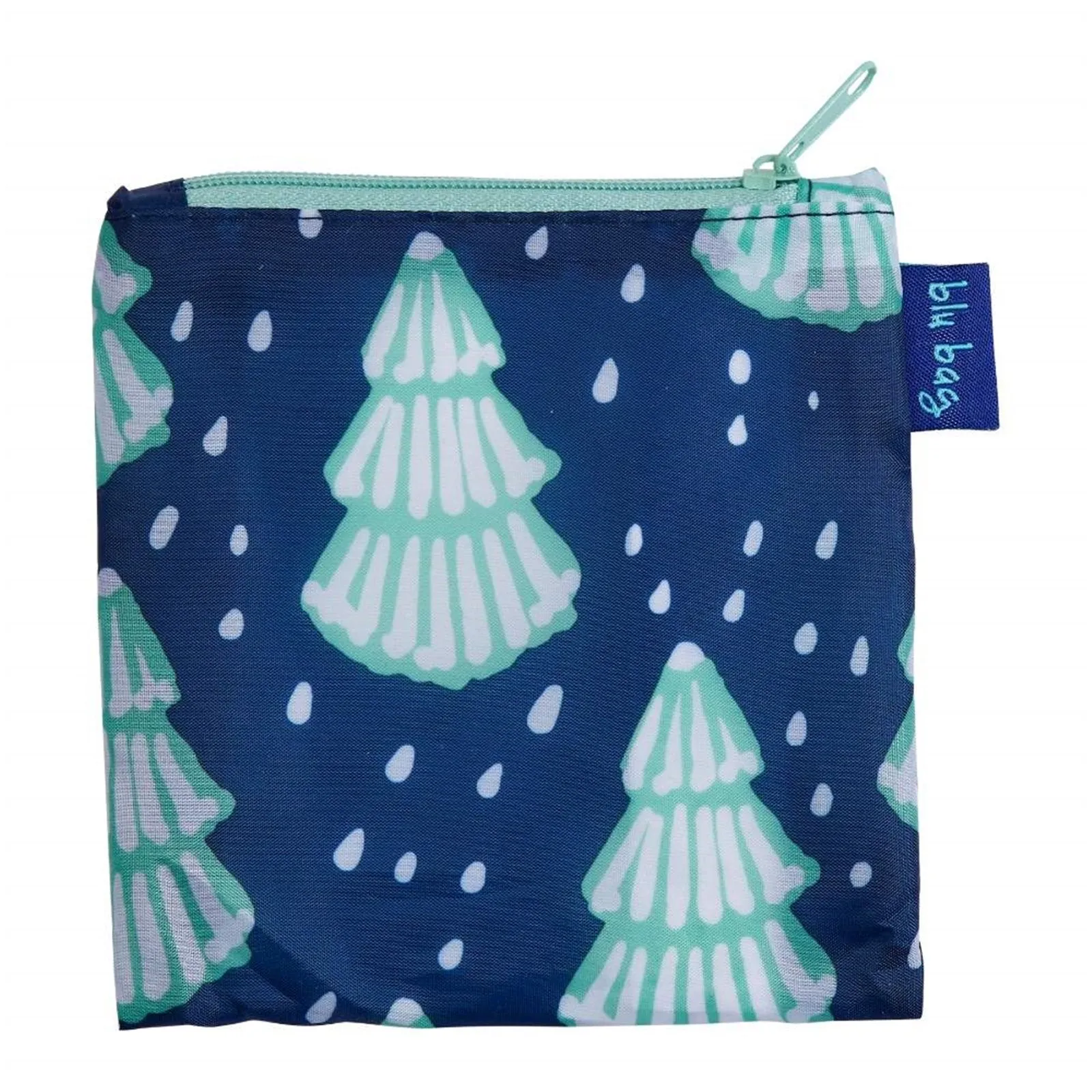 Winter Trees blu Reusable Shopping Bag-Machine washable