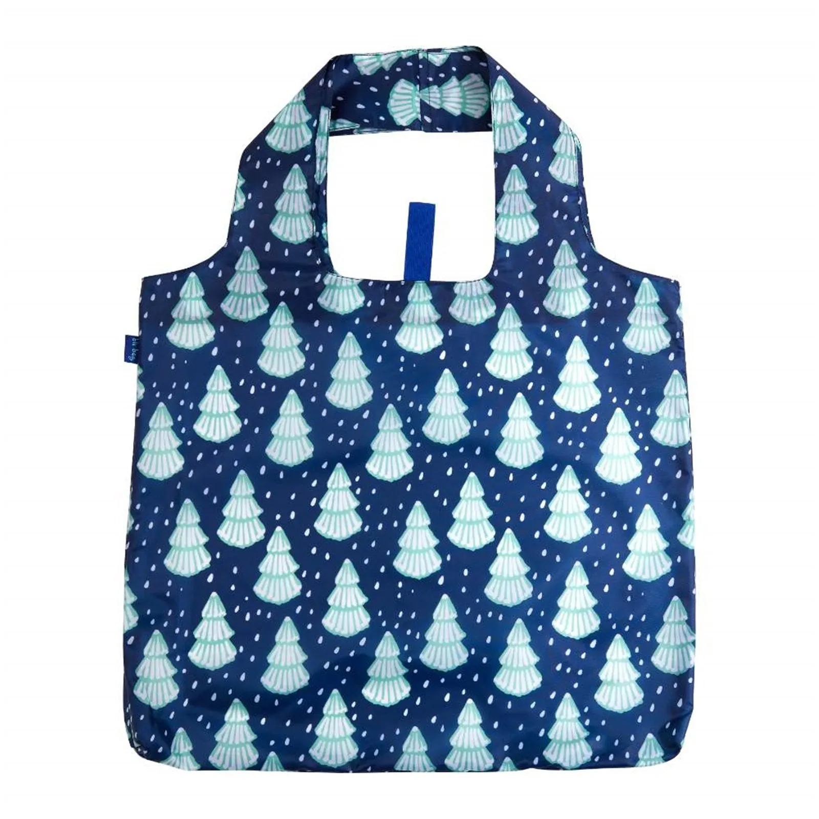 Winter Trees blu Reusable Shopping Bag-Machine washable