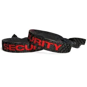 Woven Cloth Wristbands | Security